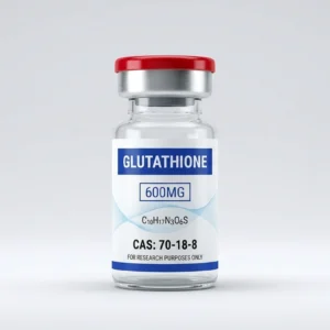 Glutathione 600mg research peptide vial — lyophilized, Janoshik-verified