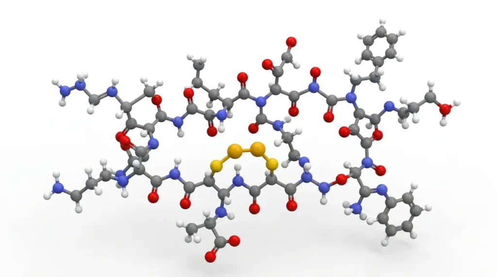 AOD-9604 peptide, a modified hGH fragment, molecular structure