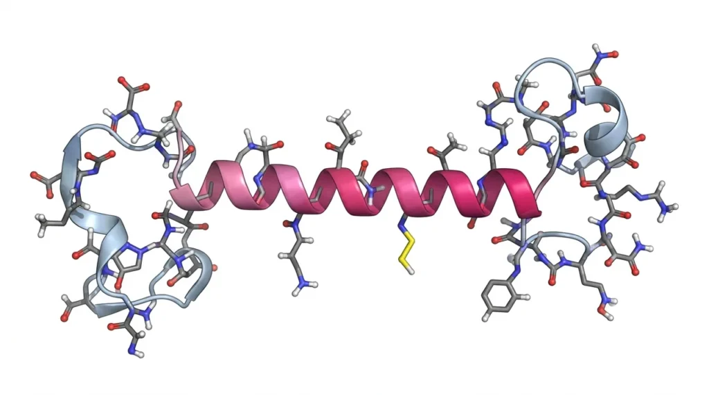 Thymosin alpha-1 peptide (28 amino acids) molecular structure